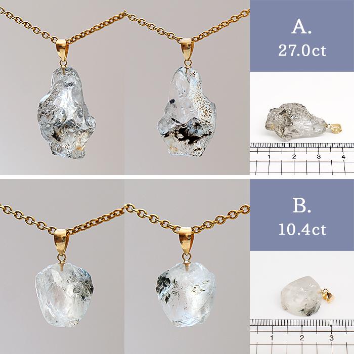 金属アレルギー対応 (B)10.4ct フェナカイト ロシア産 ペンダント