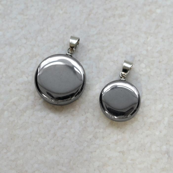 ラウンド用品・アクセサリー STEEL テラヘルツ ペンダントトップ ラウンド 大サイズ 1個売り STAINLESS