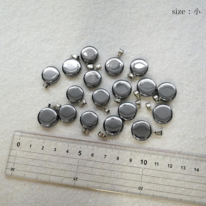 テラヘルツ ペンダントトップ ラウンド 大サイズ 1個売り STAINLESS
