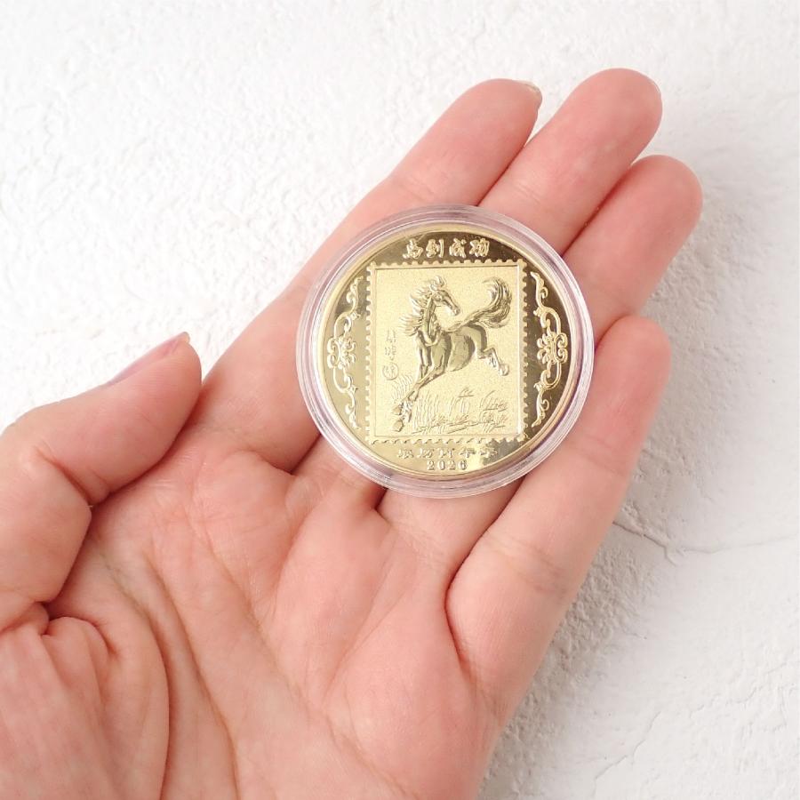 【2026年】縁起物 午 ゴールド シルバー メダル 記念コイン 招福 ギフト 金運 馬