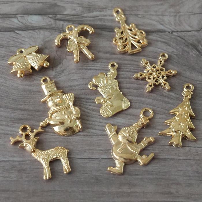 チャーム (212) クリスマス 1種10個 メタルチャーム ツリー チャーム (212) クリスマス 1種10個 メタルチャーム ツリー