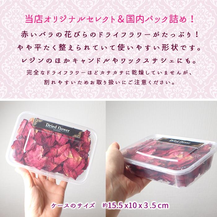 ドライフラワー (79) レッドローズペタル ローズ 薔薇 花材 ブーケ