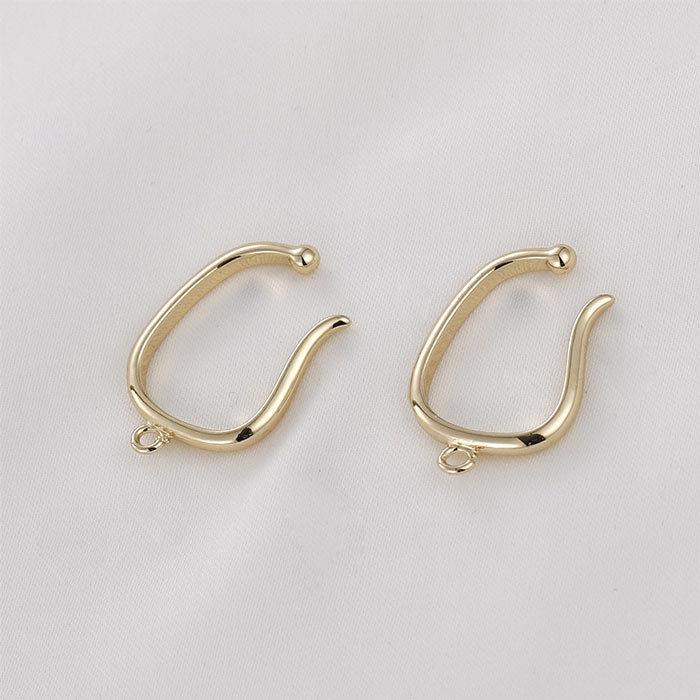 イヤーカフ パーツ(カン付き/カンなし) (53) 1個売り ハンドメイド