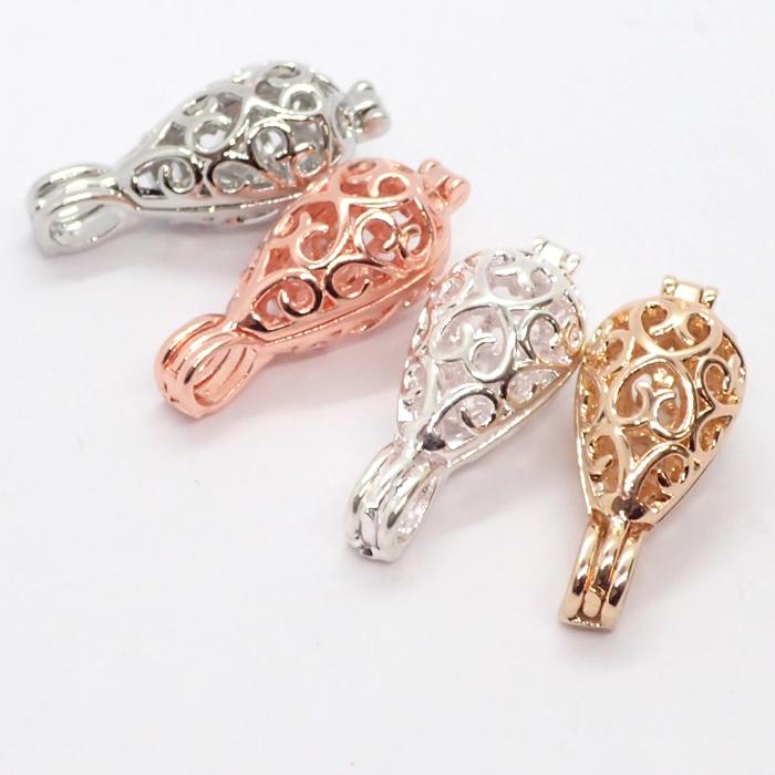 カゴパーツ シード 8mm玉サイズ 約27.2mm×12.3mm アロマ アクセサリー