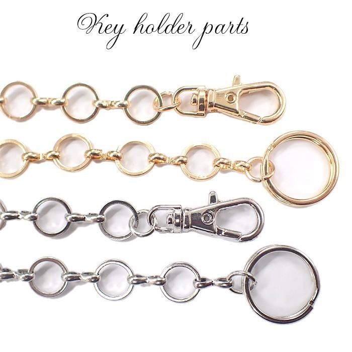 キーホルダーパーツ (05) 10個売り 全長約170mm ナスカン 二重カン