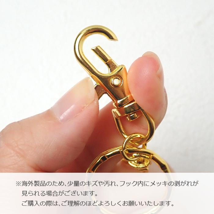 キーホルダーパーツ (Dカン クサリ付き)1個売り 真空メッキ 変色し