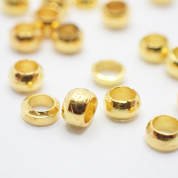 つぶし玉 (38) 約500個 銅製 カシメ玉 金具 留め具 エンドパーツ