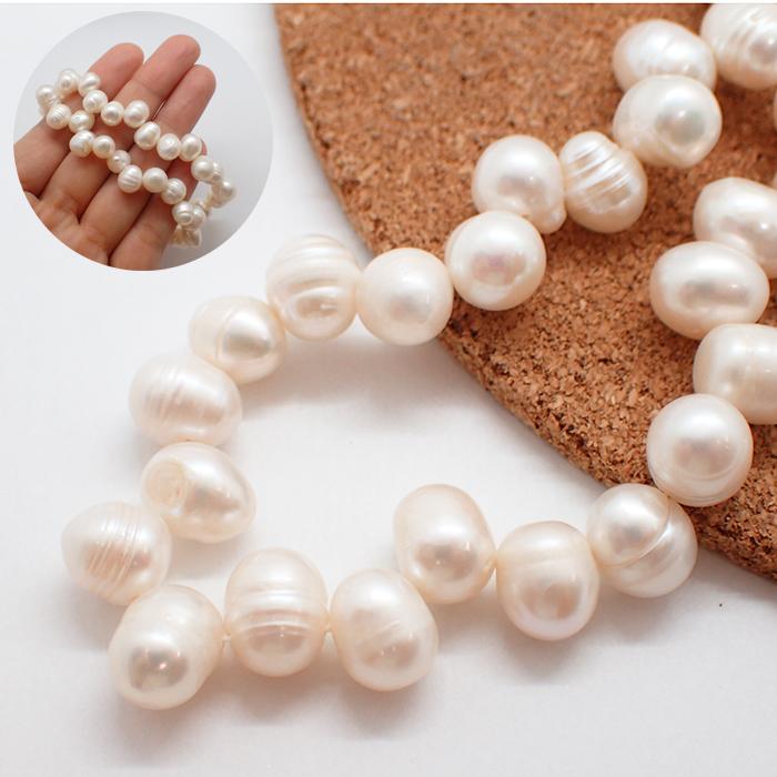 103. 淡水パール ビーズ クレオパトラ】1連（4-5mm/7-8mm）国内