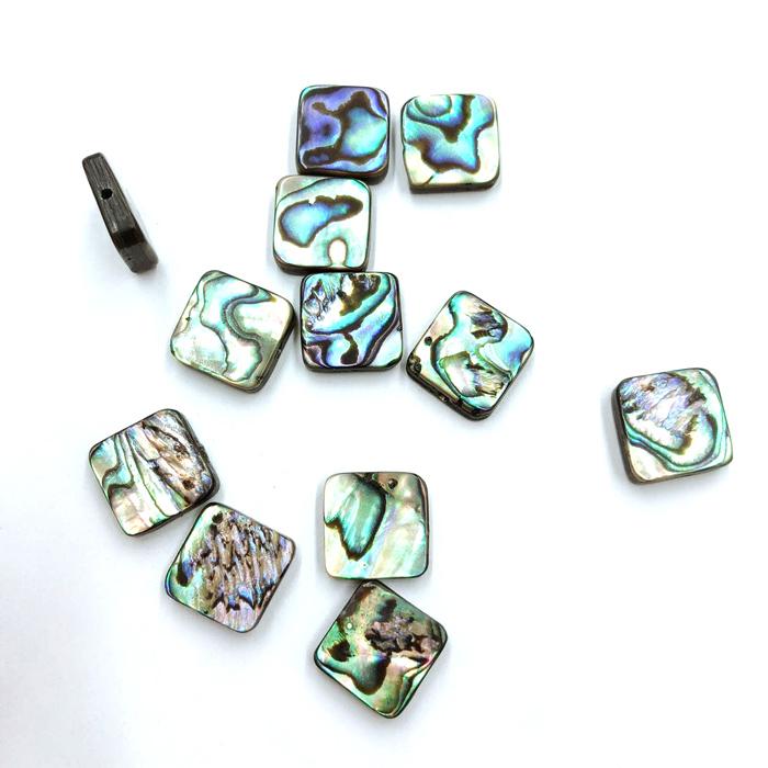 シェル パーツ 17. アバロン スクエア 10mm 1個売り アクセサリー