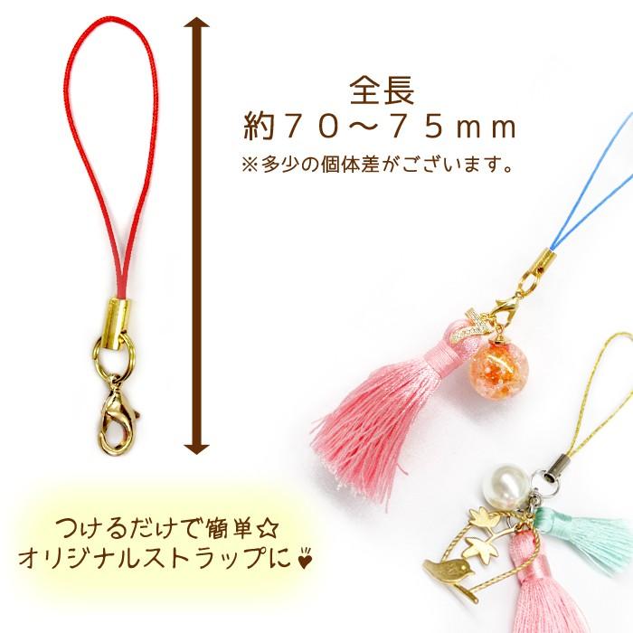 カニカン付ストラップパーツ (01) 10本 金銀7カラー 二重カン