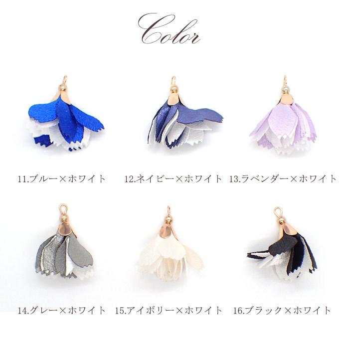 ♡タッセルパーツ30本SET♡ ツートンカラーフラワータッセル (67) 10個 全長約30〜33mm タッセル