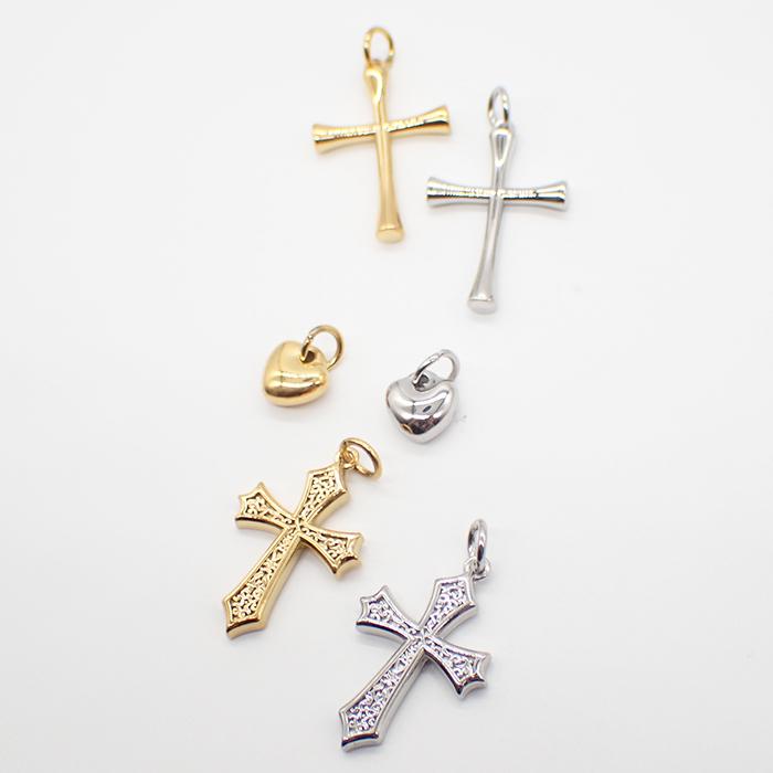 ポイント5倍☆ ステンレス 06-s. チャーム ペンダントトップ クロス