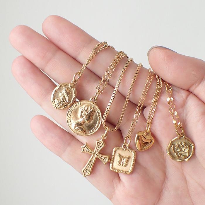 ステンレス⭐︎チャーム⭐︎ペンダント⭐︎y2k⭐︎ハンドメイド⭐︎アクセサリー⭐︎まとめ売り ステンレス 10-g. チャーム ペンダントトップ 鍵 メダイ ゴールド 1個