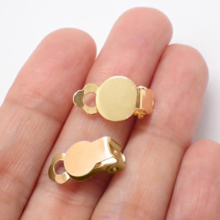 ステンレス製 蝶バネ イヤリングパーツ (12) 8mm/10mm 2個売り