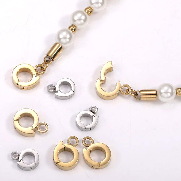 ステンレス304 クリッカー 1個 開閉式 バチカン 金具 ハンドメイド