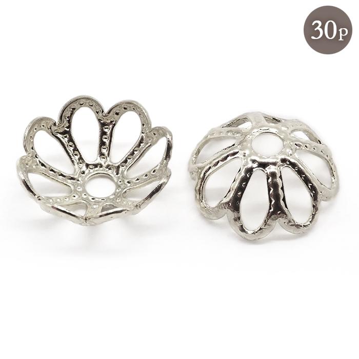 ステンレス 座金 （76. 座金パーツ 透かし 30個 8mm 6mm シルバー