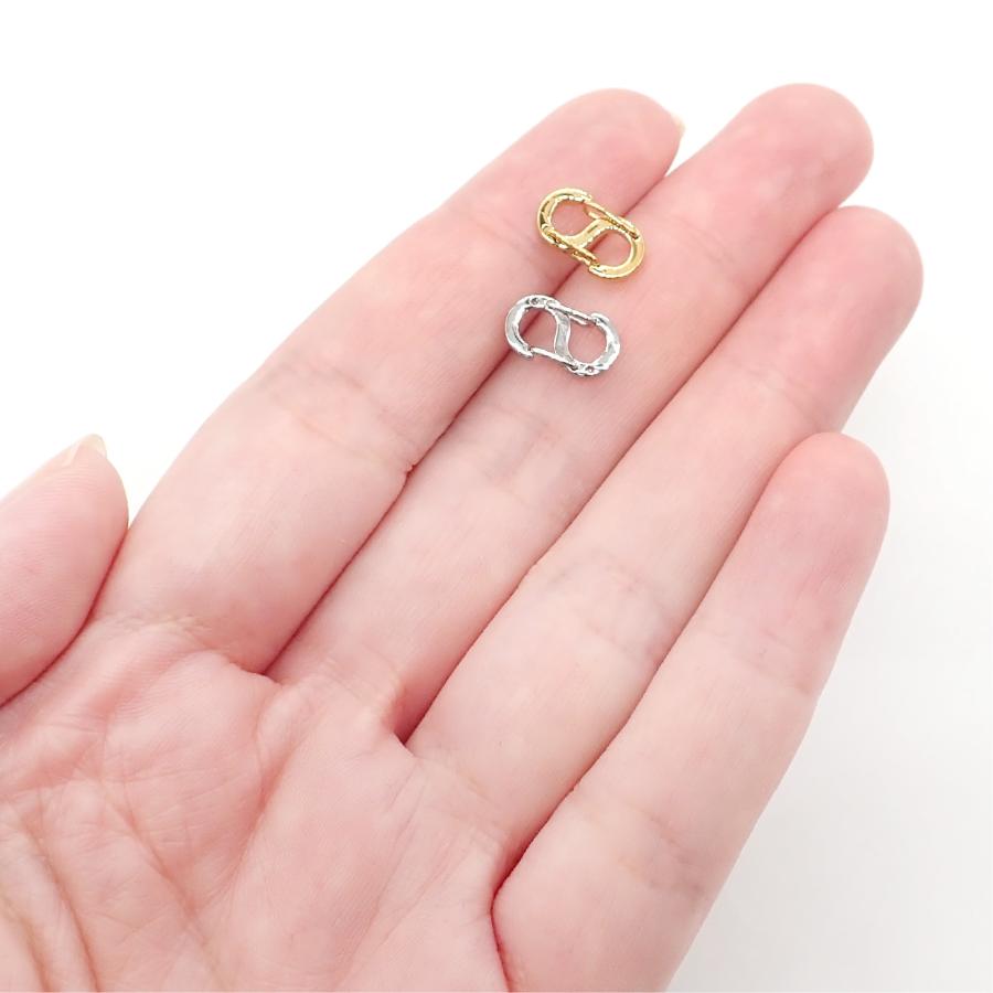 SUS304 ステンレス製 留め具】チェーン接続パーツ S字カラビナ 約6