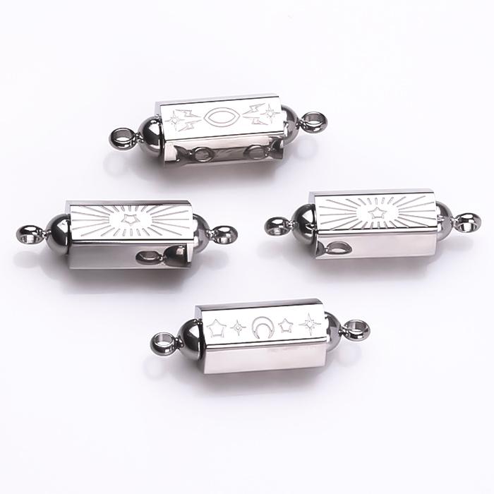 SUS304 ステンレス製】コネクター金具 約26.5mm 穴径2mm 高耐久
