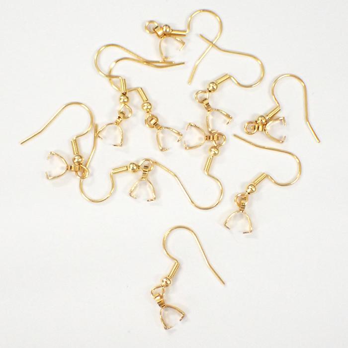 サージカルステンレス製 316 ペア売り (107) バチカンつきフックピアス