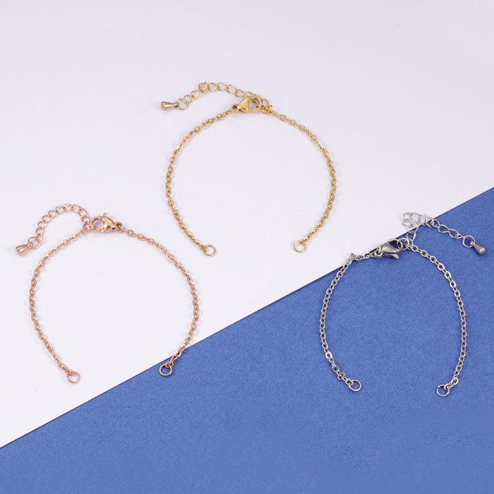 ステンレス製 チェーン (146) ブレスレットパーツ（幅 1.5mm/2mm