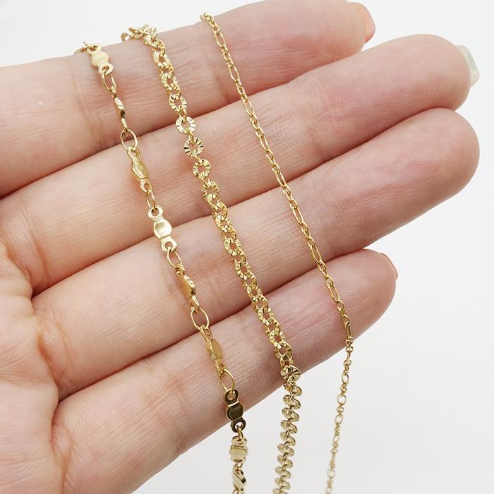 ネックレス チェーン 切り売り 1m~ (161) シルバー サージカル