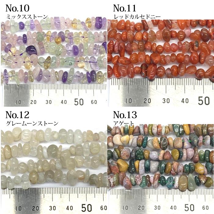 25. 天然石 さざれ (穴あり) (10g) （No.1〜20） ソーダライト