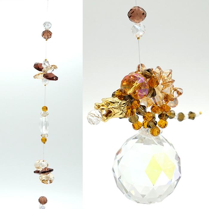 サンキャッチャー【21】K9 クリスタルガラス 虎 窓玄関飾り 開運 恋愛