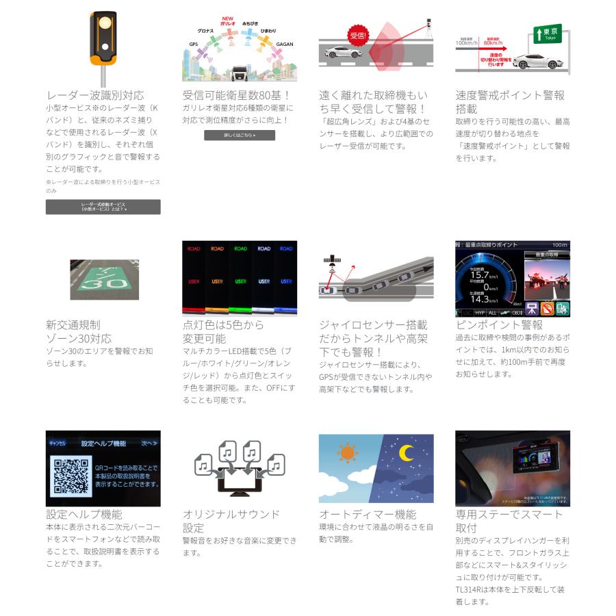 BLITZ タッチレーザー Touch-LASER TL314R MSSS新周波数対応 レーザー＆レーダー探知機 TL314R | BLITZ | 02