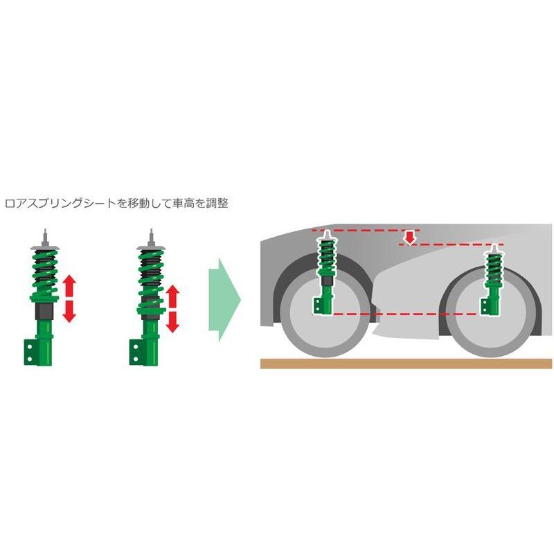 TEIN STREET BASIS Z i （アイ） HA1W H18.01-H25.09 ストリートユース車高調 GSE00-81AS2｜partsya-san｜06