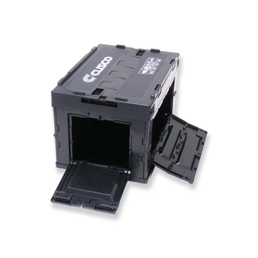 クスコ（CUSCO） 折りたたみコンテナボックス 50L ブラック N01 BOX 50 : パーツ屋さん - 通販 - Yahoo!ショッピング