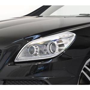 ベンツ メッキヘッドライトリングR172SLK200SLK250SLK350SLK55AMGブラバスロリンザーカールソン