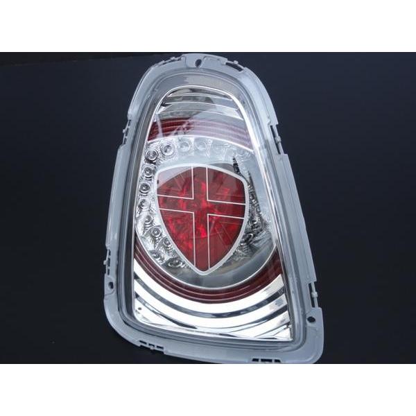 ミニクーパーLEDテールランプ 純正メッキトリム付きR56 R57