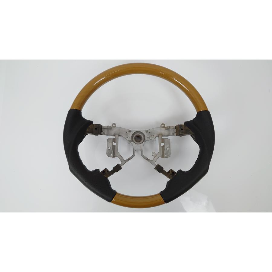 トヨタ 黄木目イエローウッドステアリングハンドル エスティマ