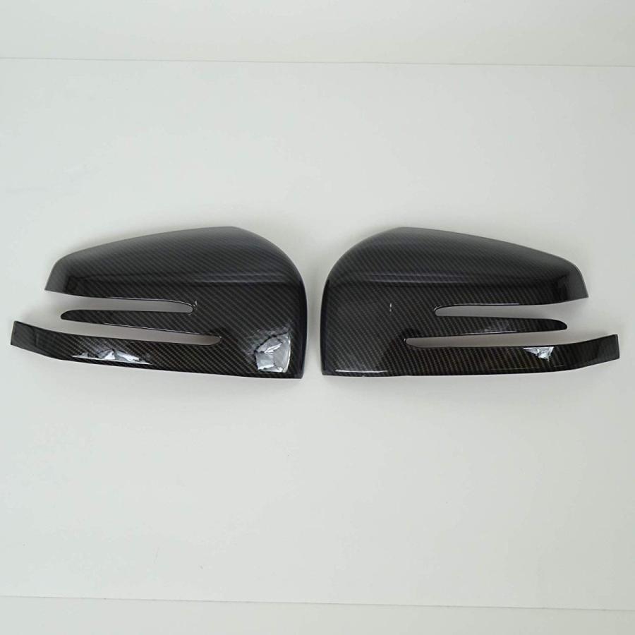 メルセデスベンツ GLクラス X166 GL　ブラックカーボンルック カーボン調 ドアミラーカバー サイド ミラー カバー 3230