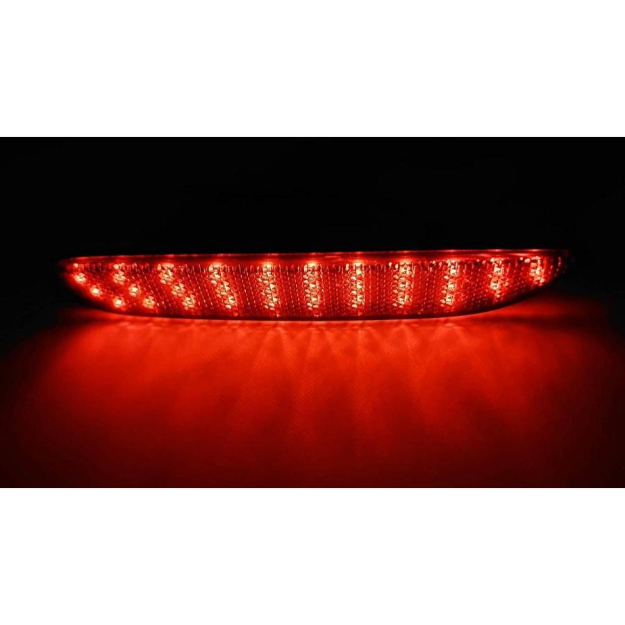 日産 60連 スモーク LED リフレクター リアバンパー ライト ランプ　スカイライン　V37　ex｜partsyardonlyone｜05