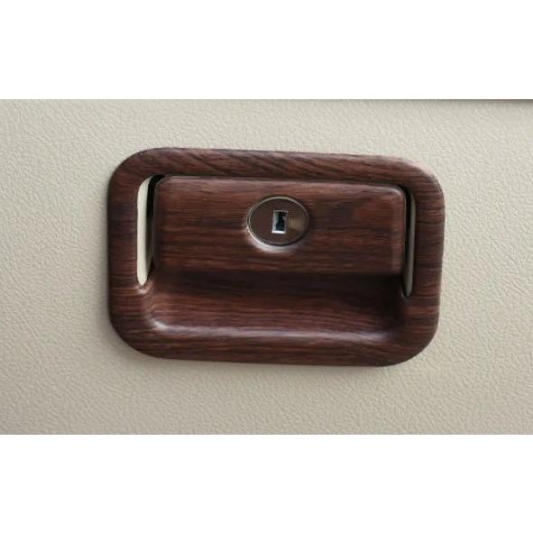 高級感♪ トヨタ グローブボックス パネル カバー ランドクルーザープラド 150 TX TZ TZG Lパッケージ 茶 prado150