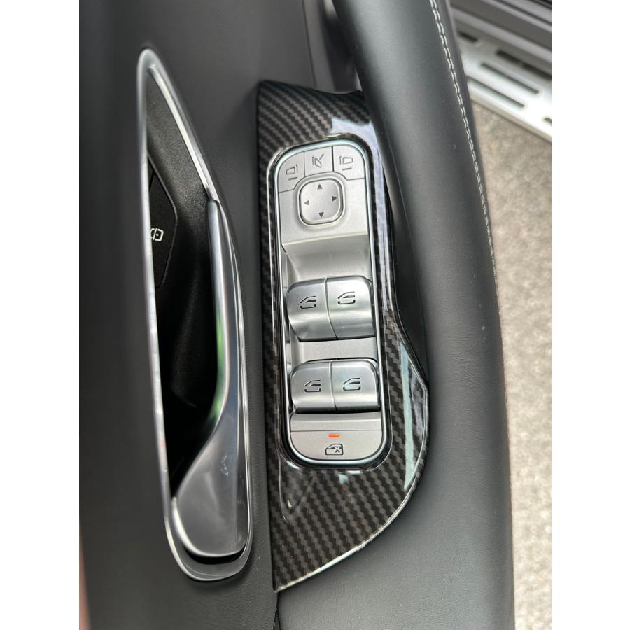 値下げ！GLE GLS カーボン柄ウインドウスイッチパネル左ハンドル用
