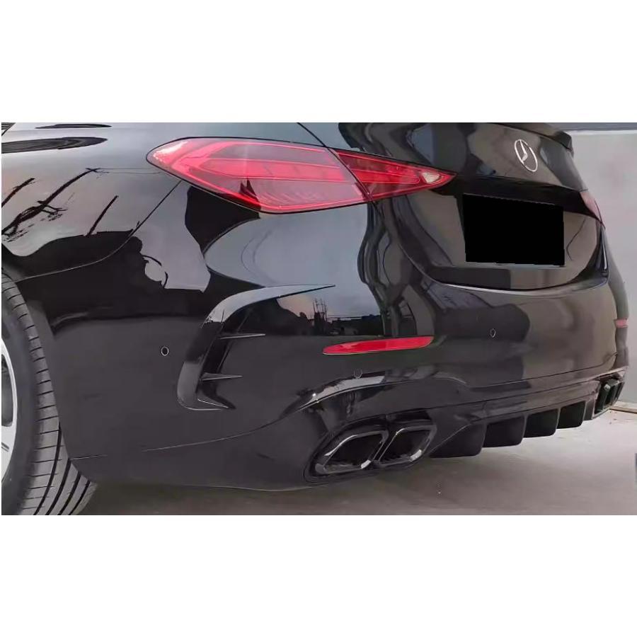 本格派♪ 交換式♪ C63ルック♪ ベンツ リアバンパー ディフューザー