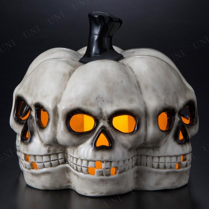スカル 雑貨 骸骨 ハロウィン 怖い ガイコツ スケルトン セラミックドクロパンプキン Pw s パーティワールド 通販 Yahoo ショッピング