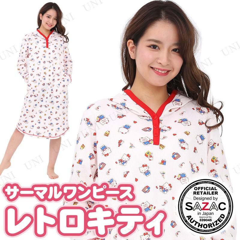 SAZAC(サザック) レトロキティサーマルワンピース ピンク M~L サンリオ