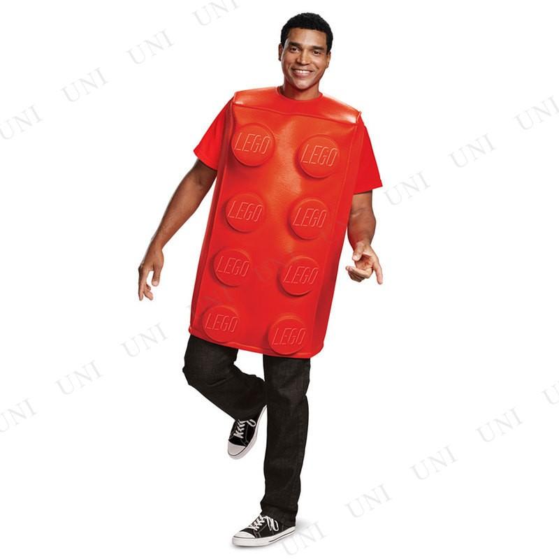 コスプレ 仮装 LEGO レゴブロックコスチューム 赤 大人用 S/M Disguise 仮装 コスプレ衣装 おもしろコスチューム おもしろ着ぐるみ 大人用S/M 立体的 ユニーク_1