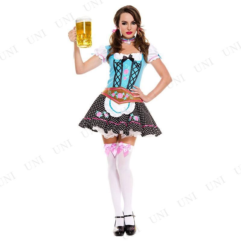 コスプレ 仮装 ミス・オクトーバーフェスト SM Music Legs コスプレ衣装 仮装 海外民族衣装 女性用SM ワンピース チョーカー エプロンの画像