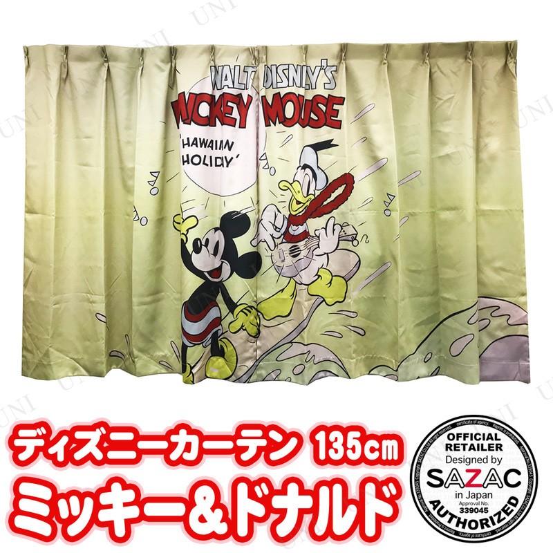SAZAC(サザック) ディズニーカーテン ミッキー&ドナルド S のれん 高さ
