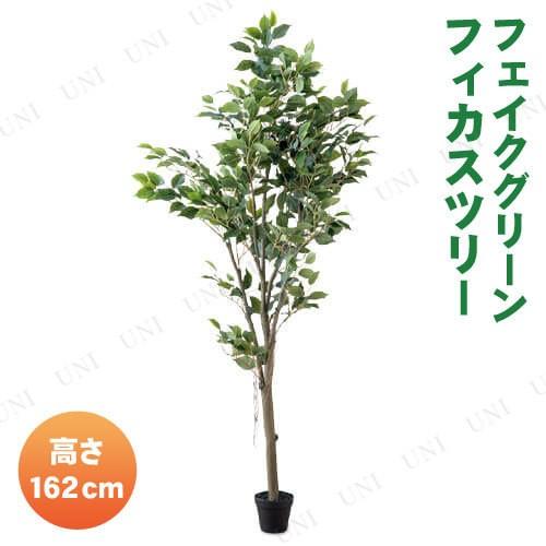 フェイクグリーン 162cm フィカスツリー POSH LIVING 人工観葉植物 151cm~200cm 存在感のある 水やり不要