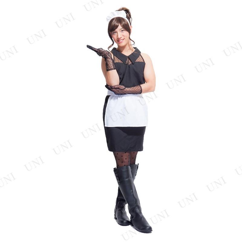 取寄品 コスプレ 仮装 ハロウィン 衣装 大人用 余興 PLUME HOMME クラシックメイド :PW-130518S:パーティワールド 通販 不思議の国のアリス アニマル チェシャ猫 猫 大人 かわいい ワンピース 手袋付き S-L ハロウィン コスプレ衣装(ps3767)