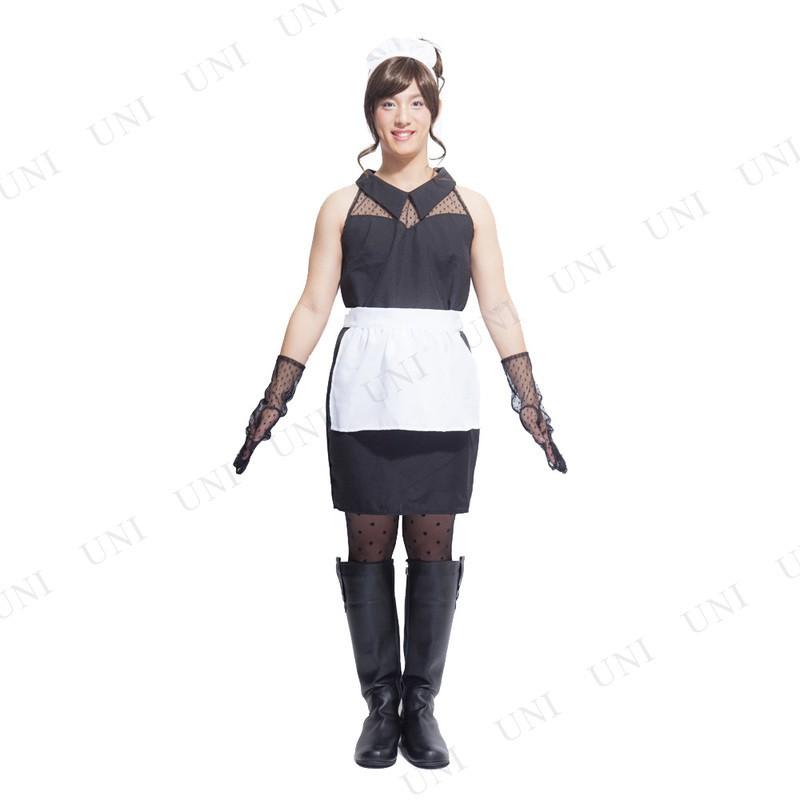 取寄品 コスプレ 仮装 ハロウィン 衣装 大人用 余興 PLUME HOMME クラシックメイド :PW-130518S:パーティワールド 通販 不思議の国のアリス アニマル チェシャ猫 猫 大人 かわいい ワンピース 手袋付き S-L ハロウィン コスプレ衣装(ps3767)