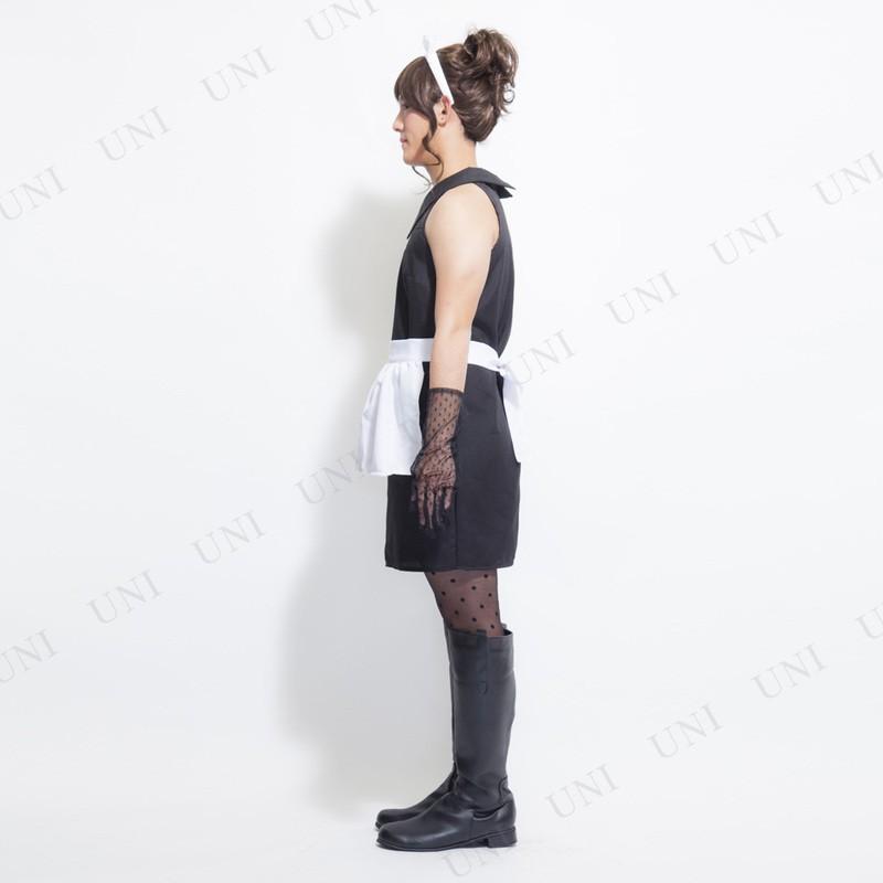 取寄品 コスプレ 仮装 ハロウィン 衣装 大人用 余興 PLUME HOMME クラシックメイド :PW-130518S:パーティワールド 通販 不思議の国のアリス アニマル チェシャ猫 猫 大人 かわいい ワンピース 手袋付き S-L ハロウィン コスプレ衣装(ps3767)
