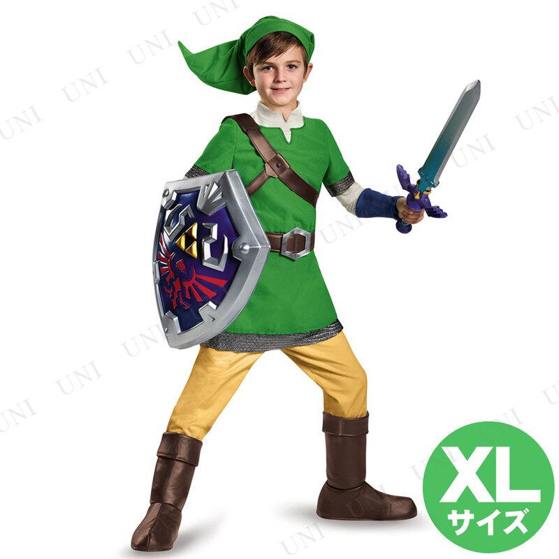 コスプレ 仮装 リンク デラックス 子供用 XL Disguise ゼルダの伝説 コスプレ衣装 仮装 キッズ 子供用XL ハロウィン ヘッドピース付き ベルト付き