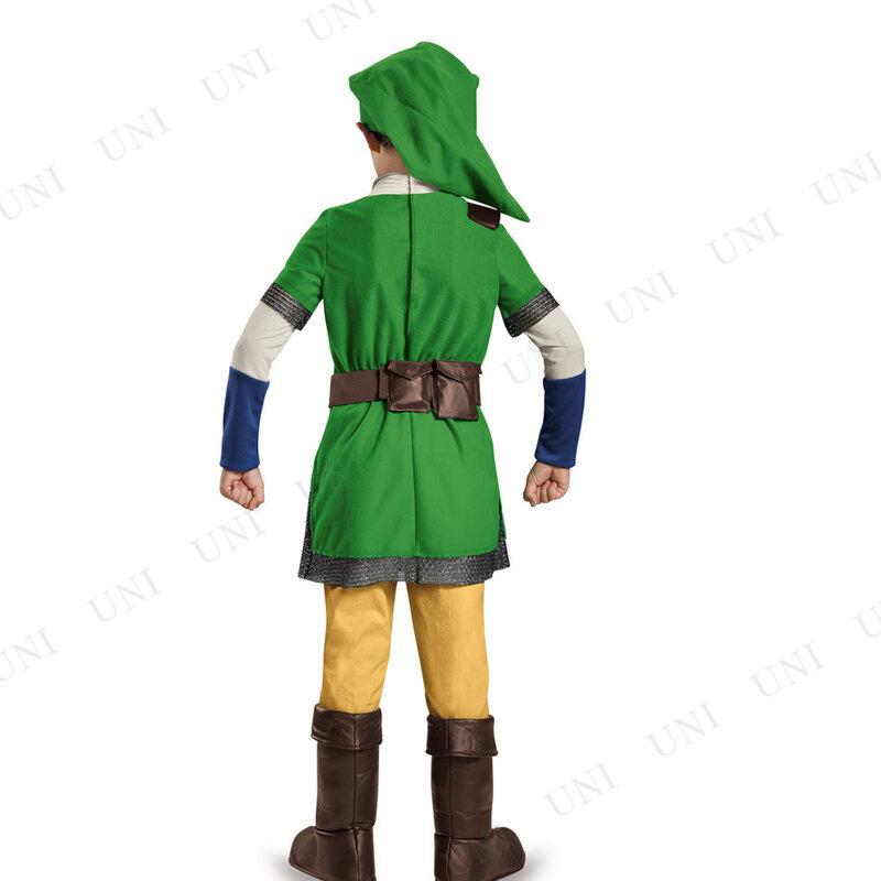 コスプレ 仮装 リンク デラックス 子供用 XL Disguise ゼルダの伝説 コスプレ衣装 仮装 キッズ 子供用XL ハロウィン ヘッドピース付き ベルト付き_1