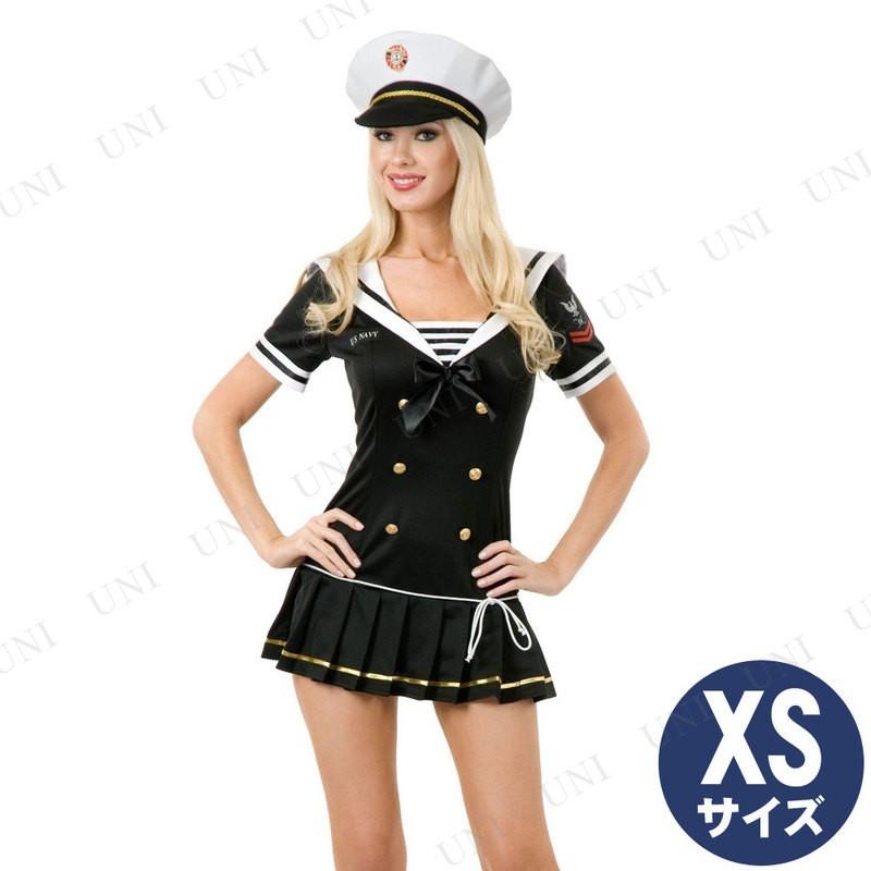 コスプレ 仮装 ブラットセーラー ブラック XS 海軍・水兵 水兵